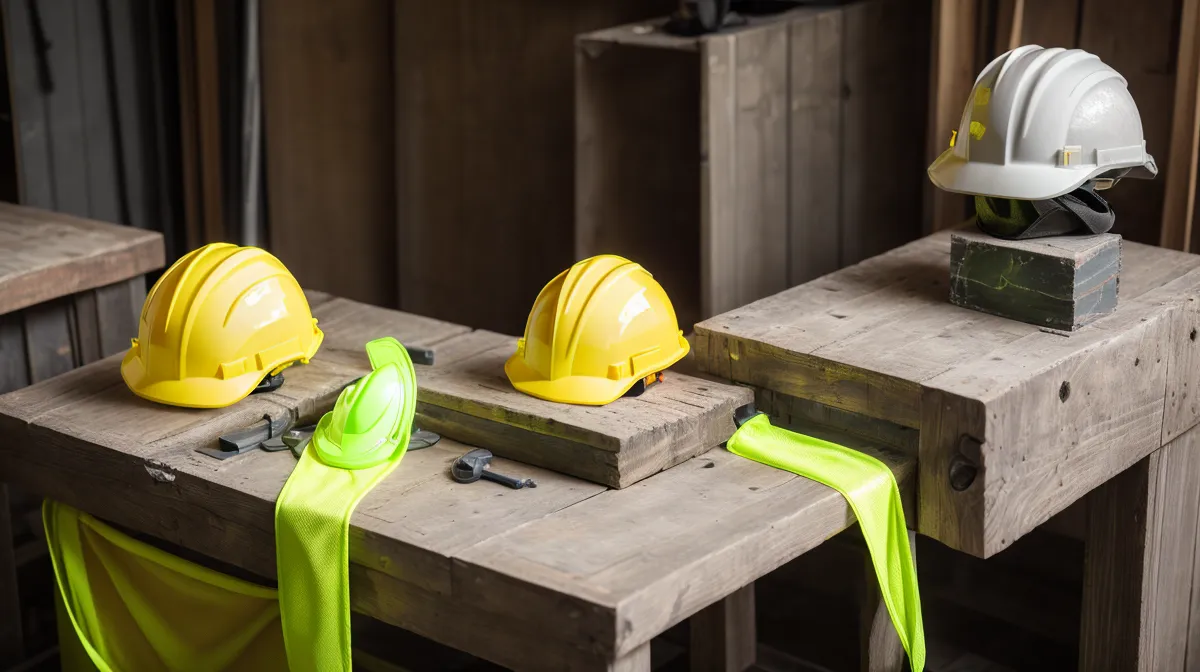 Termine auf der Baustelle koordinieren mit digitalem Bauprogramm - Polier prüft Bauzeitenplan auf dem Tablet im Regen